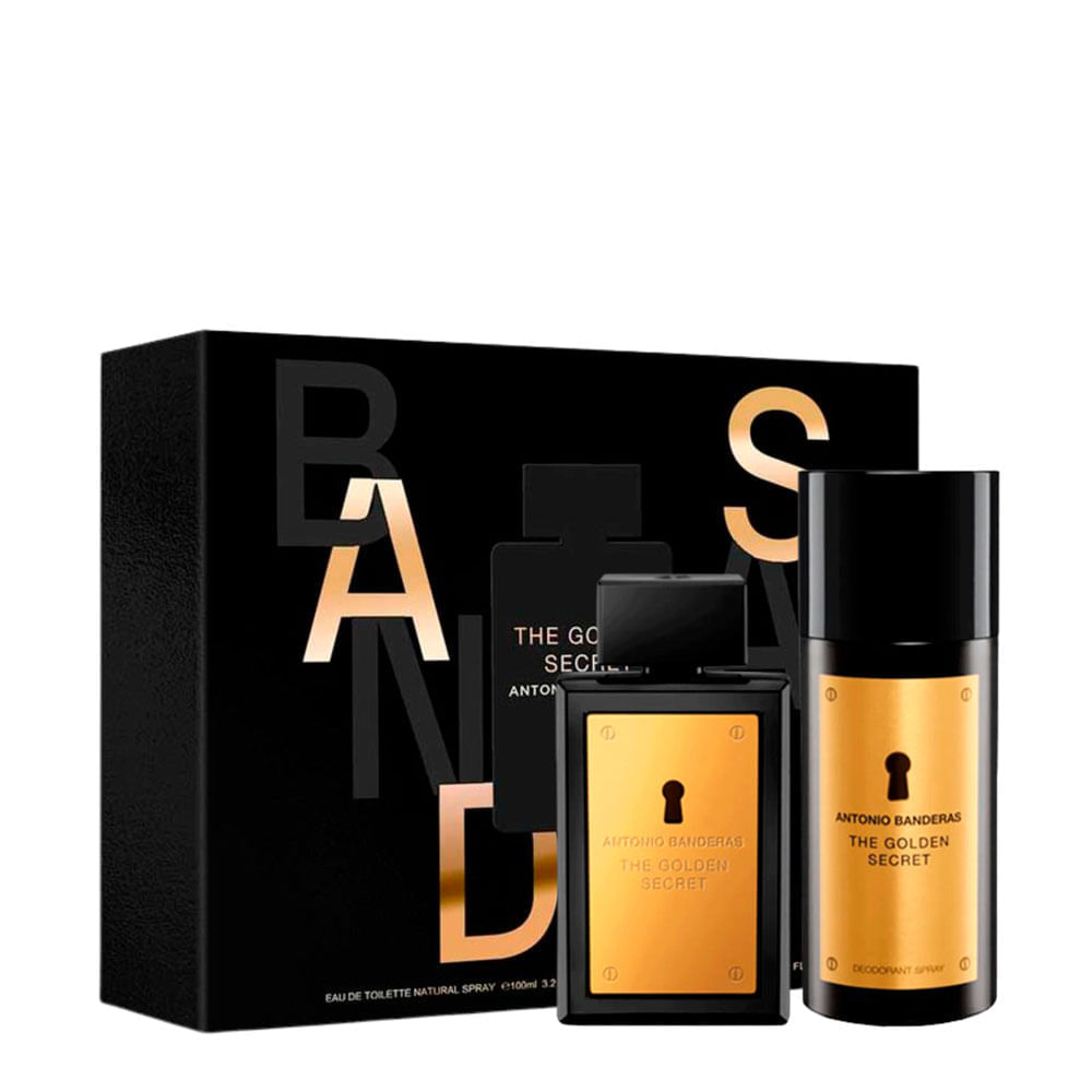 Kit Banderas The Golden Secret For Men Eau De Toilette 100ml + Desodorante 150ml
