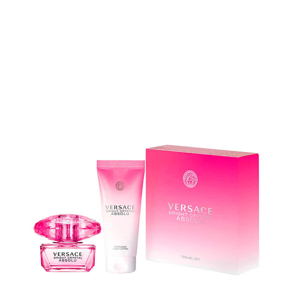 Kit Versace Bright Crystal Absolu Feminino Eau de Parfum 50ml + Body Lotion 100ml