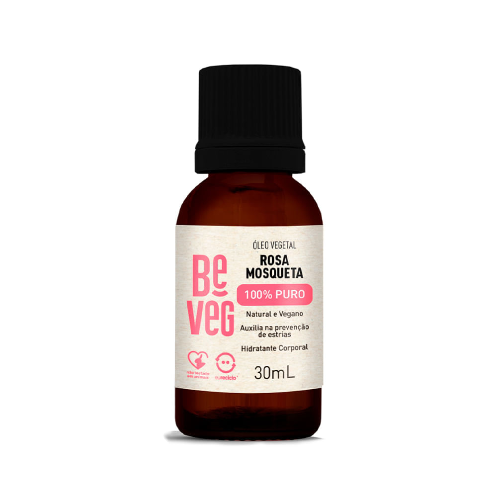 Óleo Vegetal Be Veg Rosa Mosqueta 100% Puro 30ml
