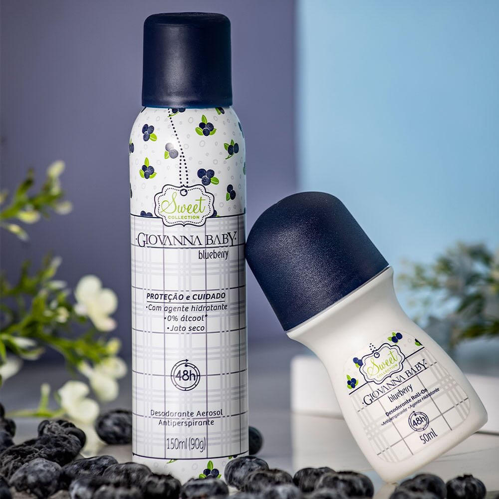 Desodorante Aerossol Giovanna Baby Blueberry 150ml