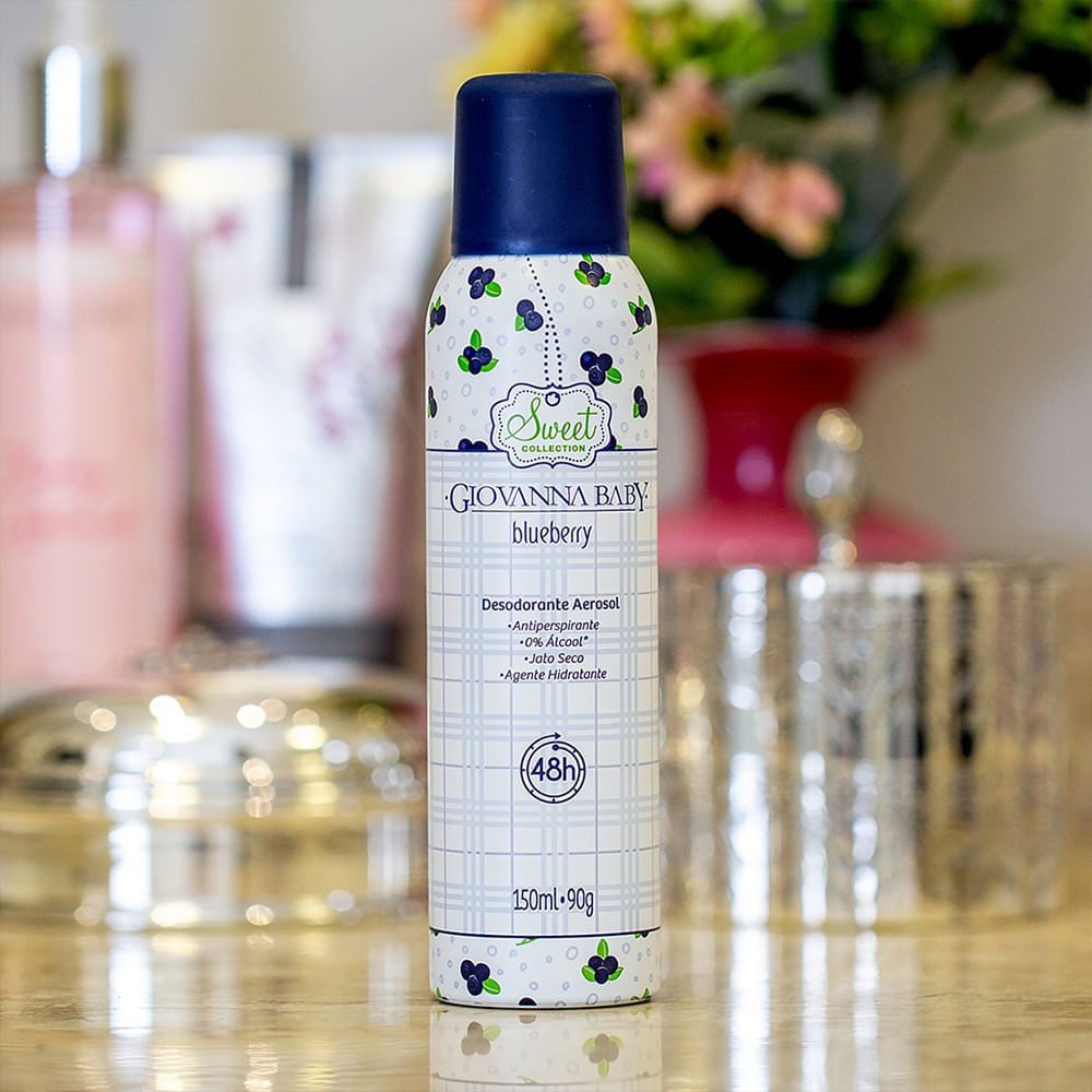 Desodorante Aerossol Giovanna Baby Blueberry 150ml