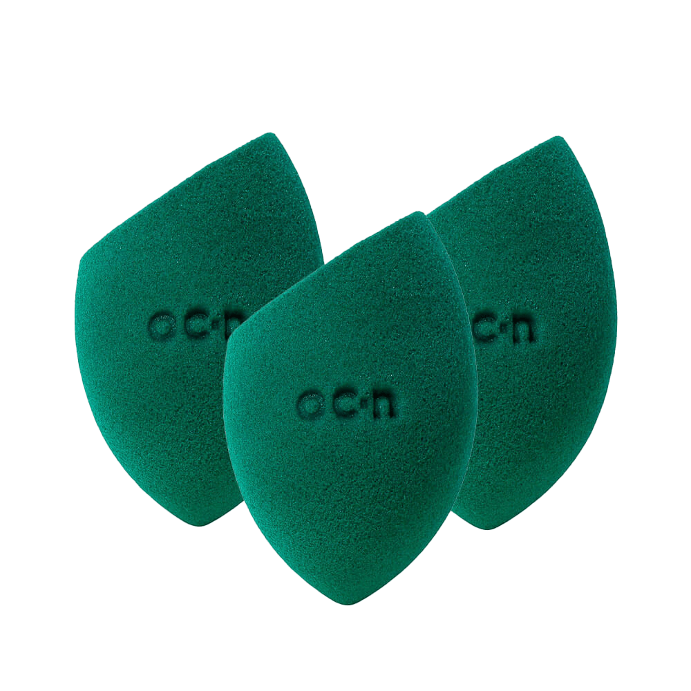 Kit Esponjas De Maquiagem - Flat Blend Verde Océane Purple