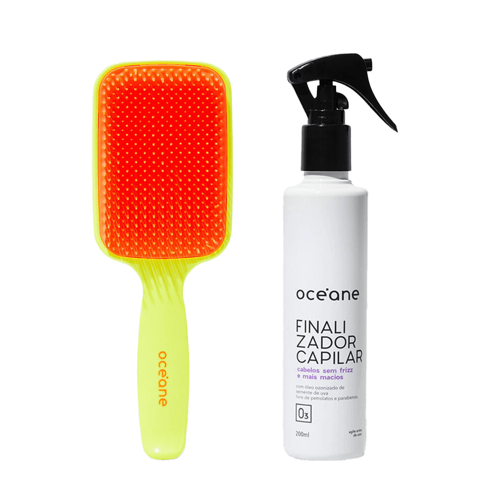Kit Finalizador Capilar Anti-frizz Escova De Cabelo