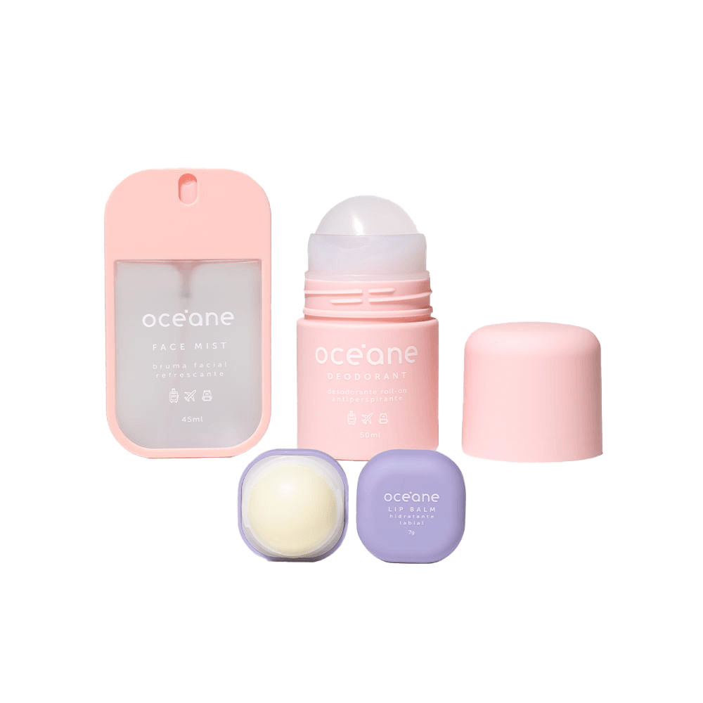 Kit Bruma Facial + Desodorante + Hidratante Labial Travel