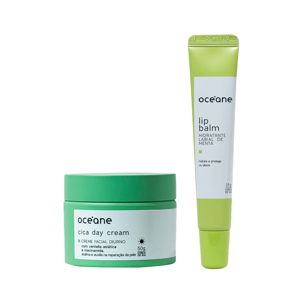 Kit Creme Cica Facial Diurno + Hidratante Labial