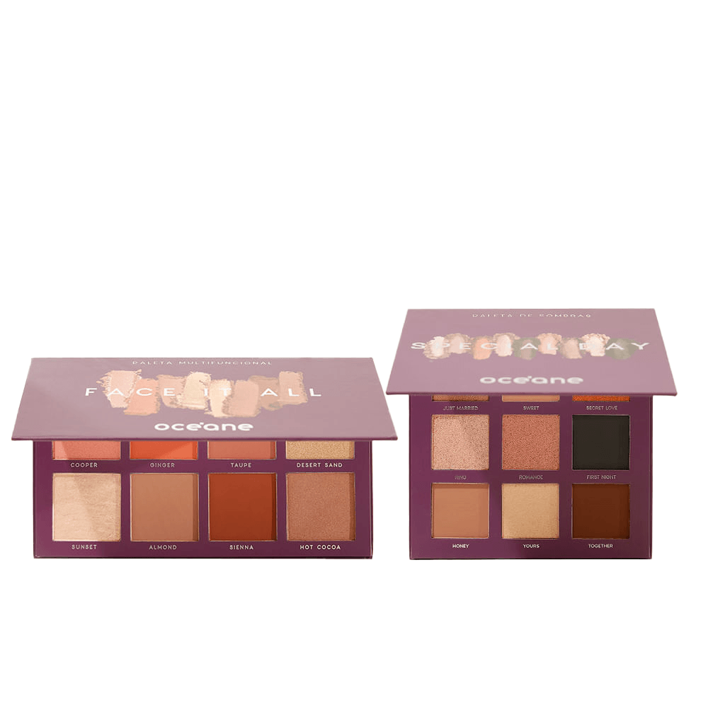 Kit Paleta Multifuncional + Paleta de Sombras Special Day Océane Purple