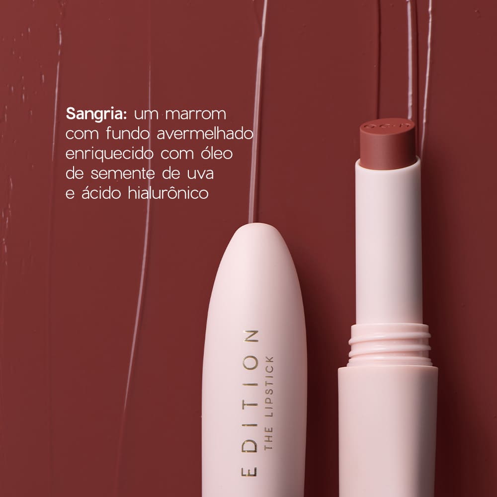 Batom Marrom Cremoso The Lipstick Oceane Edition Cor Sangria