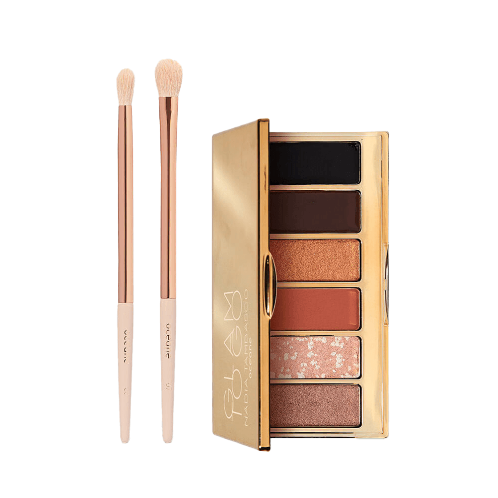Kit Paleta De Sombras Glam To Go + Pincéis De Maquiagem