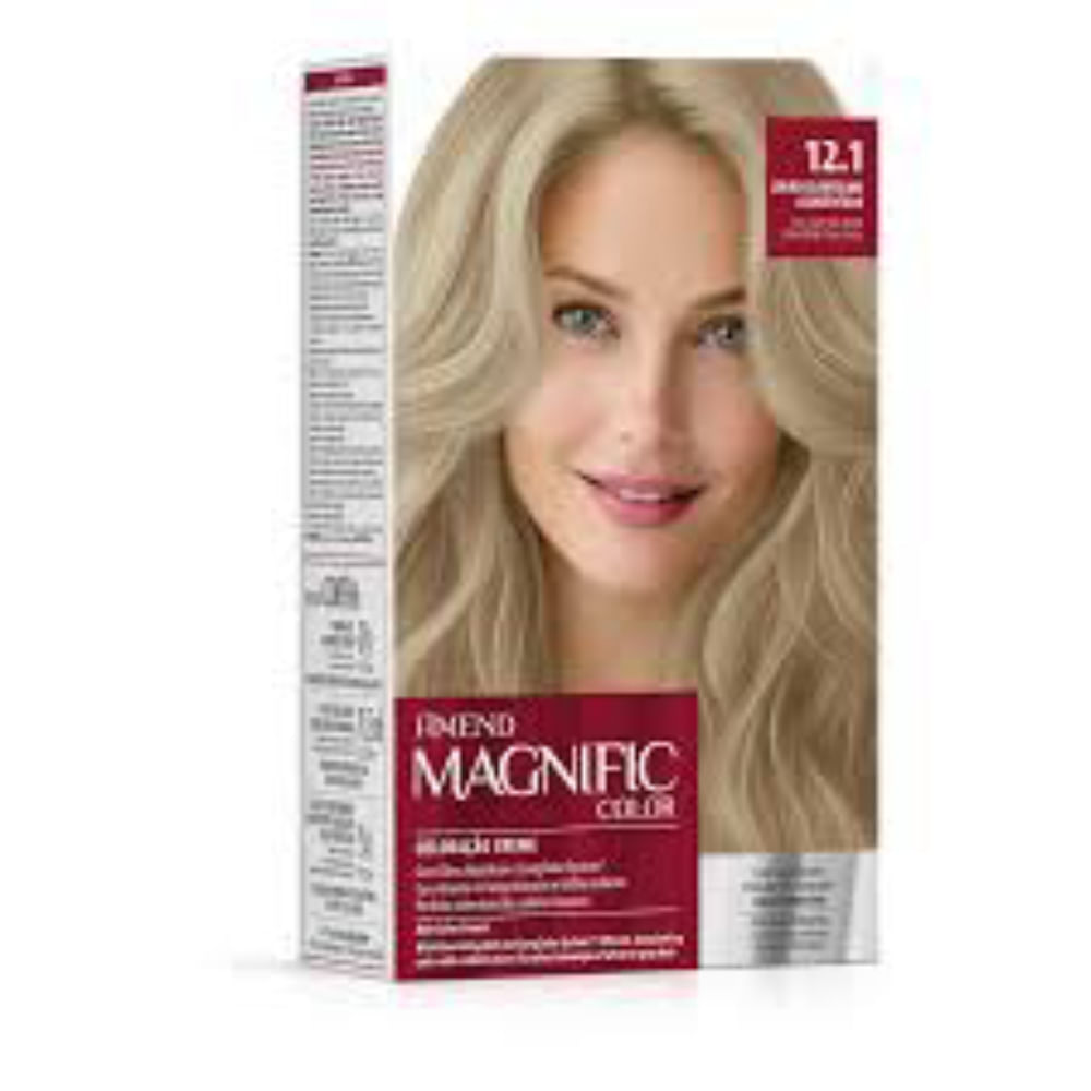 Coloração 12.1 Louro Clarissimo Acinzentado Magnific Color Amend