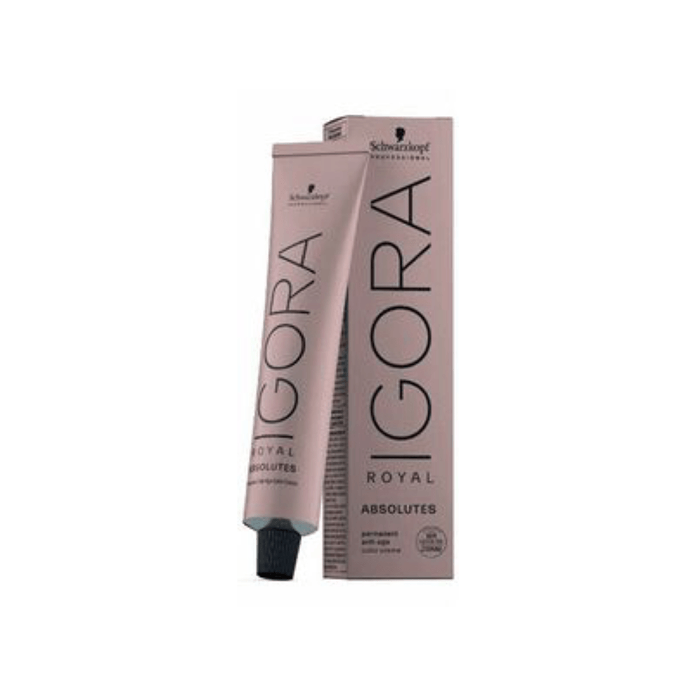 Coloração Schwarzkopf Igora Royal Absolutes 9-140 Louro Extra Claro Cendre Bege Natural 60ml