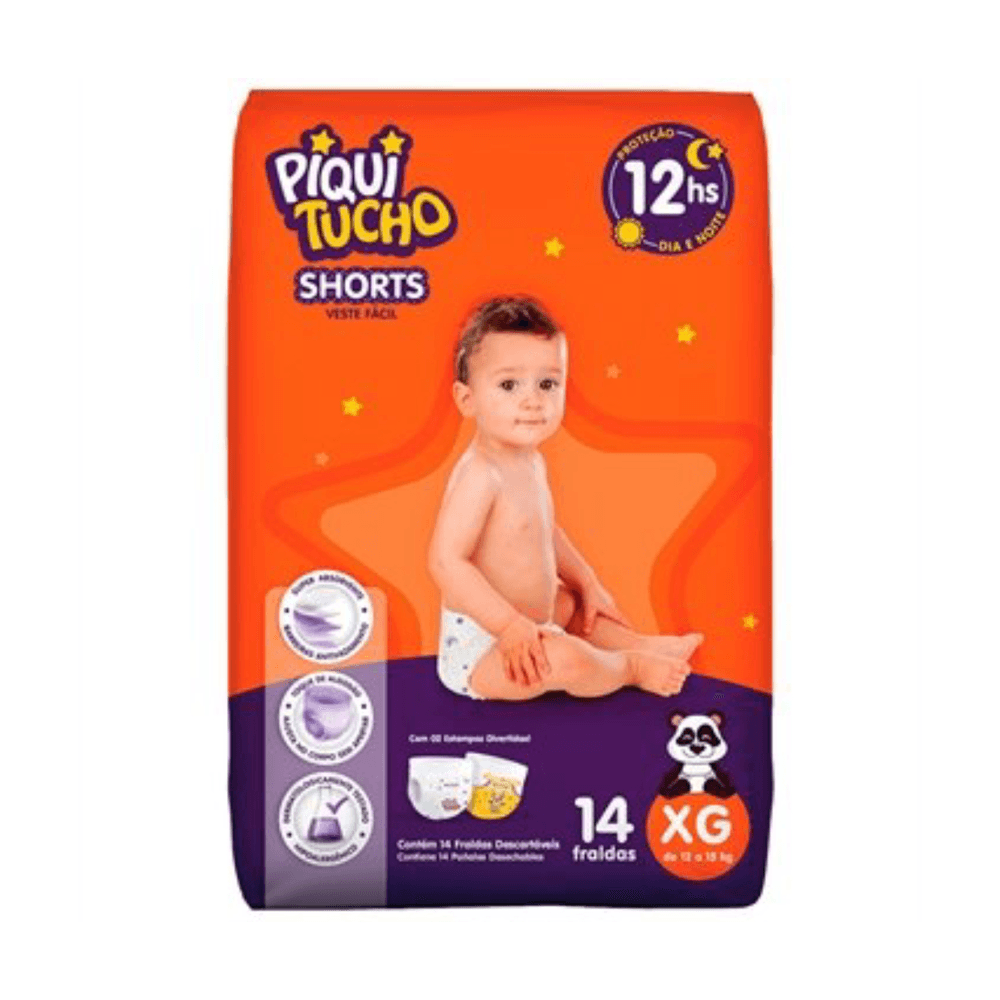 Fralda Shorts Piquitucho Jumbinho (Eg) 14 Um