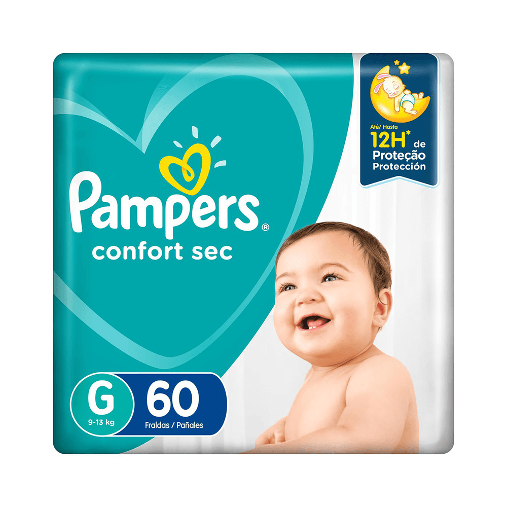 Fraldas Pampers Cs Hiper G C/60Un
