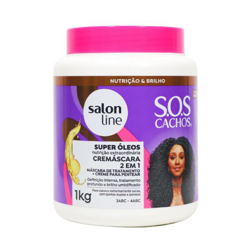 Cremáscara Salon Line Sos 2 em 1 Super Óleos 1Kg
