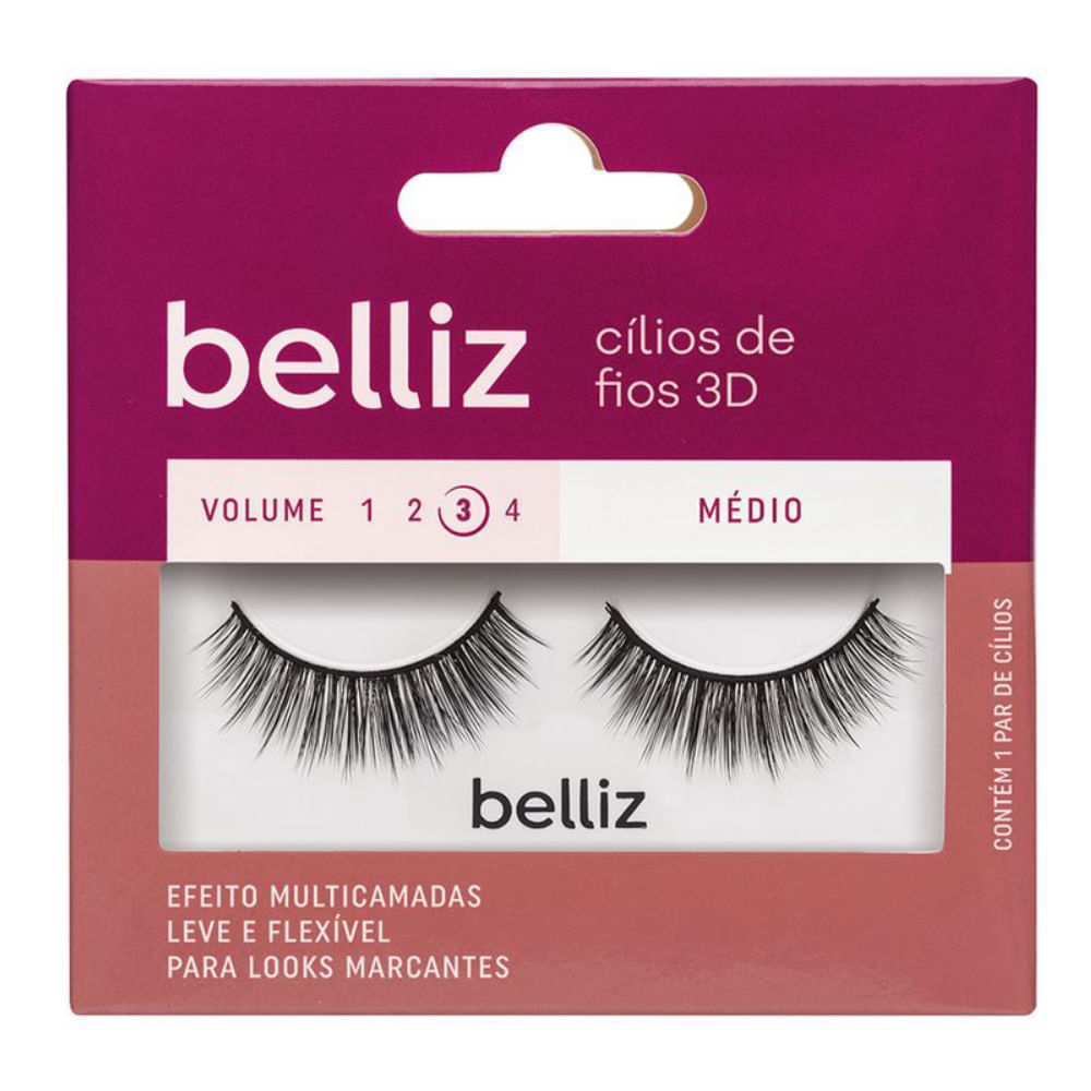 Cílios Belliz 3d 210