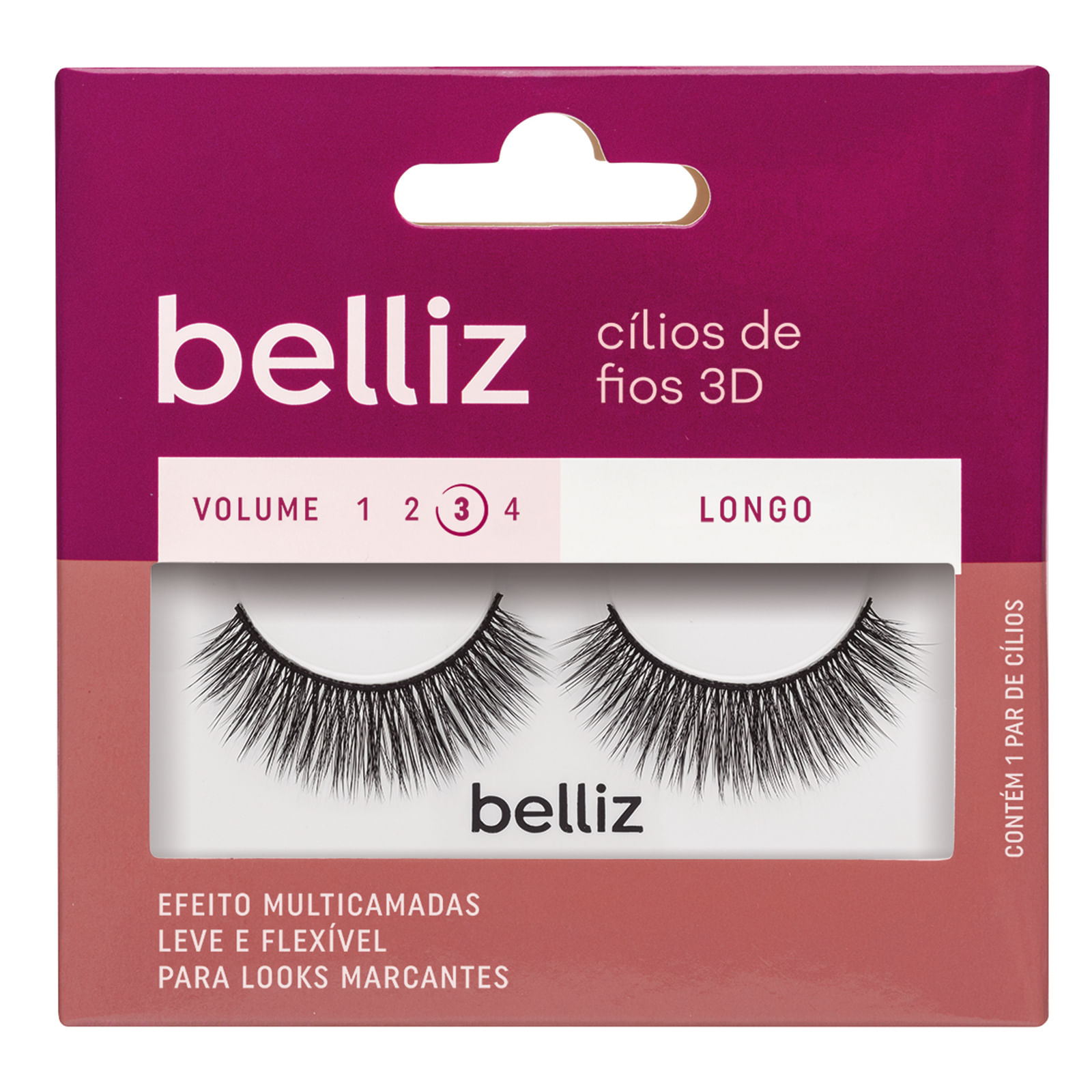 Cílios Belliz 3d Vol. 3 Longo - 215