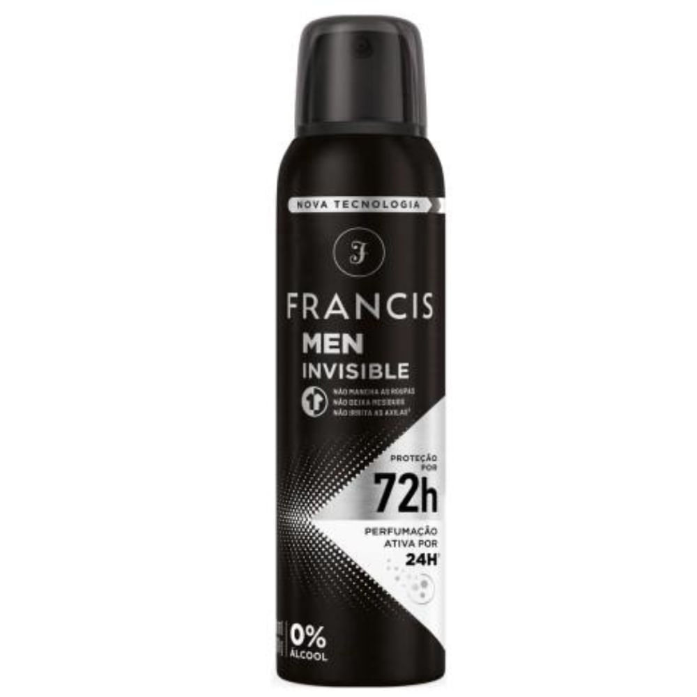 Desodorante Aero Francis 150ml Men Insvivel Branco