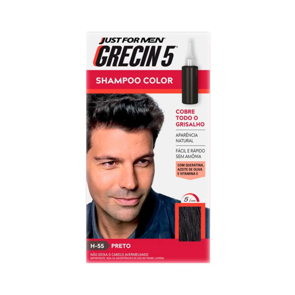 Shampoo Color Grecin 5 N55 Preto 102g