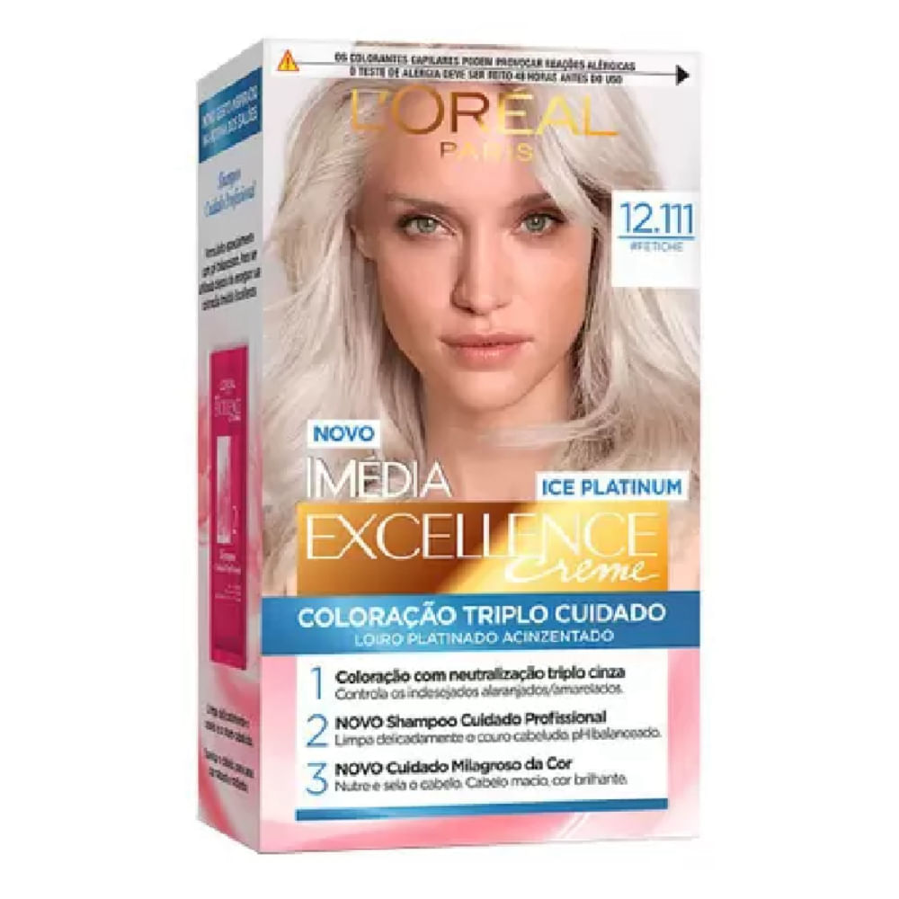 Loreal Tintura Permanente Imédia Excellence Creme 12.111 Fetiche