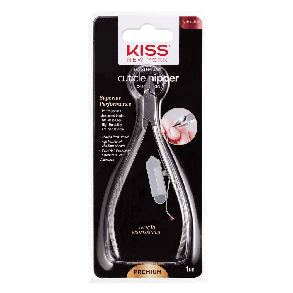 Alicate De Cutícula Profissional Cabo Longo  Kiss New York