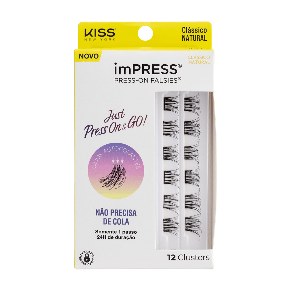 Cílios Postiços Impress Mini Refil Natural 01  Kiss New York