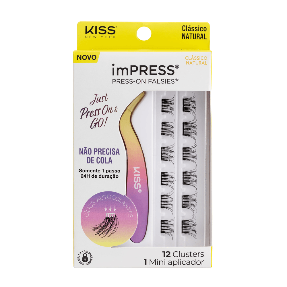 Cílios Postiços Impress Mini Kit Natural 01  Kiss New York