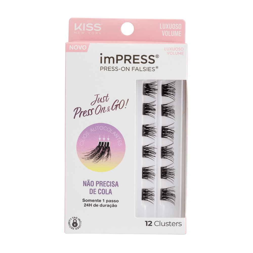 Cílios Postiços Impress Mini Refil Volume 08  Kiss New York