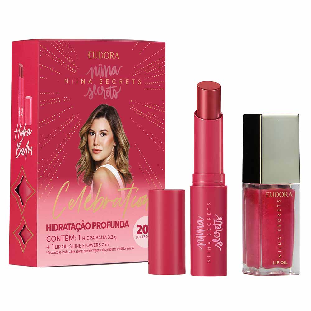 Niina Secrets By Eudora Celebration Kit Balm Labial + Lip Oil Kit