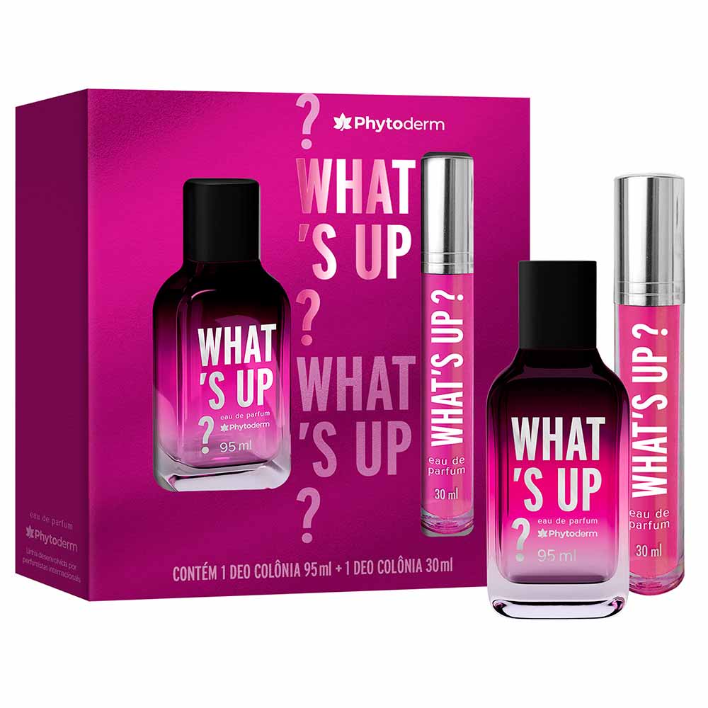 What’s Up Phytoderm Kit Perfume Feminino Eau De Parfum + Travel Size Kit