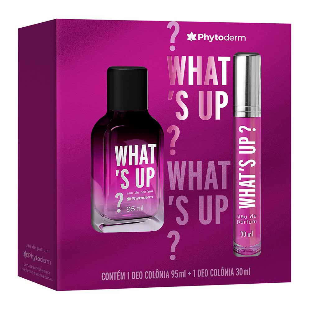 What’s Up Phytoderm Kit Perfume Feminino Eau de Parfum + Travel Size Kit