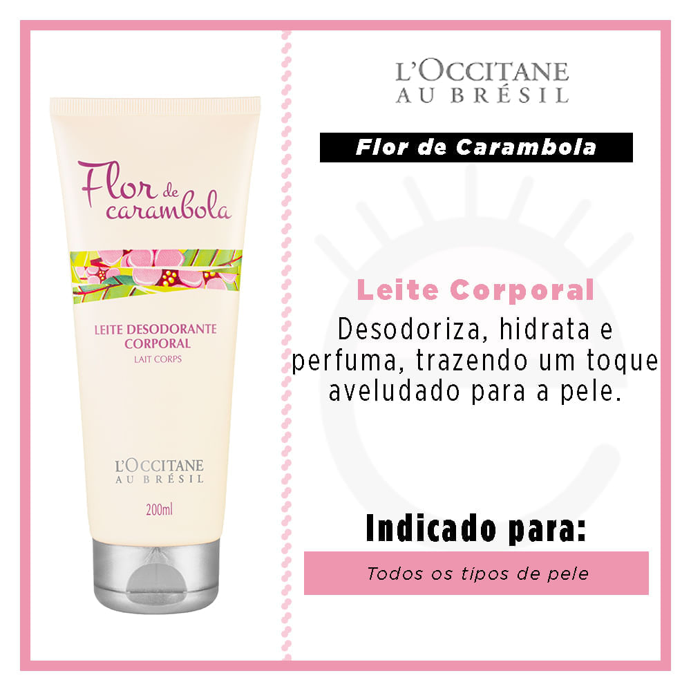 Leite Corporal L’Occitane au Brésil Carambola 200ml
