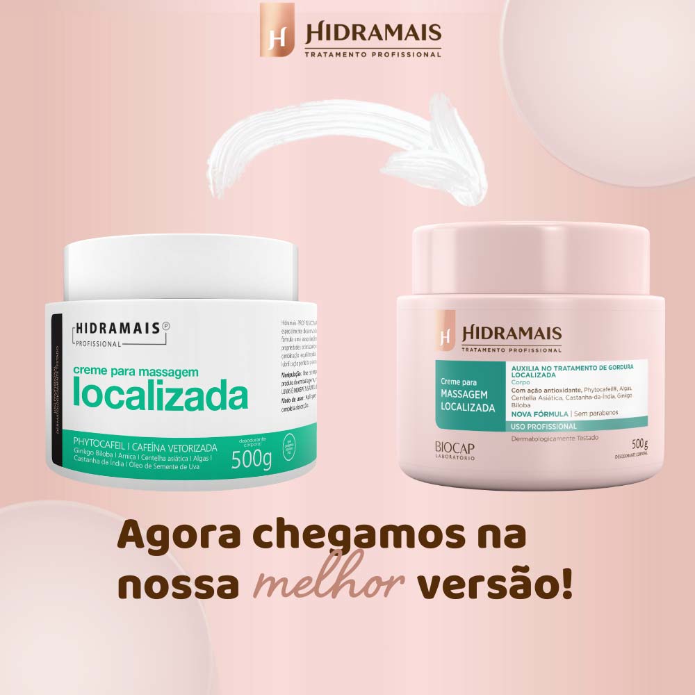 Creme Para Massagem Localizada Phytocafeil Hidramais 500g