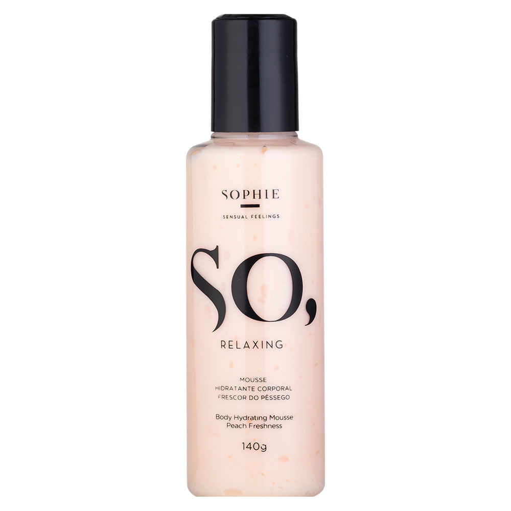 Mousse Hidratante Corporal Sophie Sensual Feelings So Relaxing - Frescor de Pêssego 140g