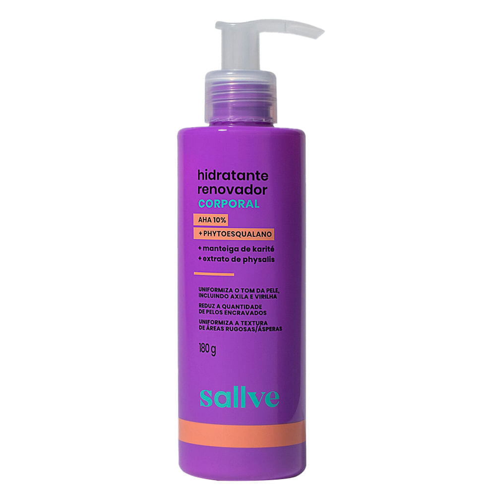 Hidratante Renovador Sallve Gel Creme Corporal 180g