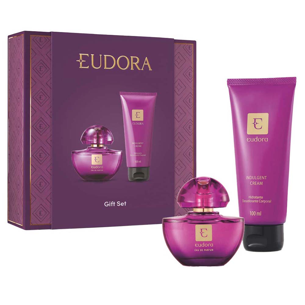 Eudora Miniatura Coffret Perfume Feminino + Hidratante Desodorante Corporal Kit