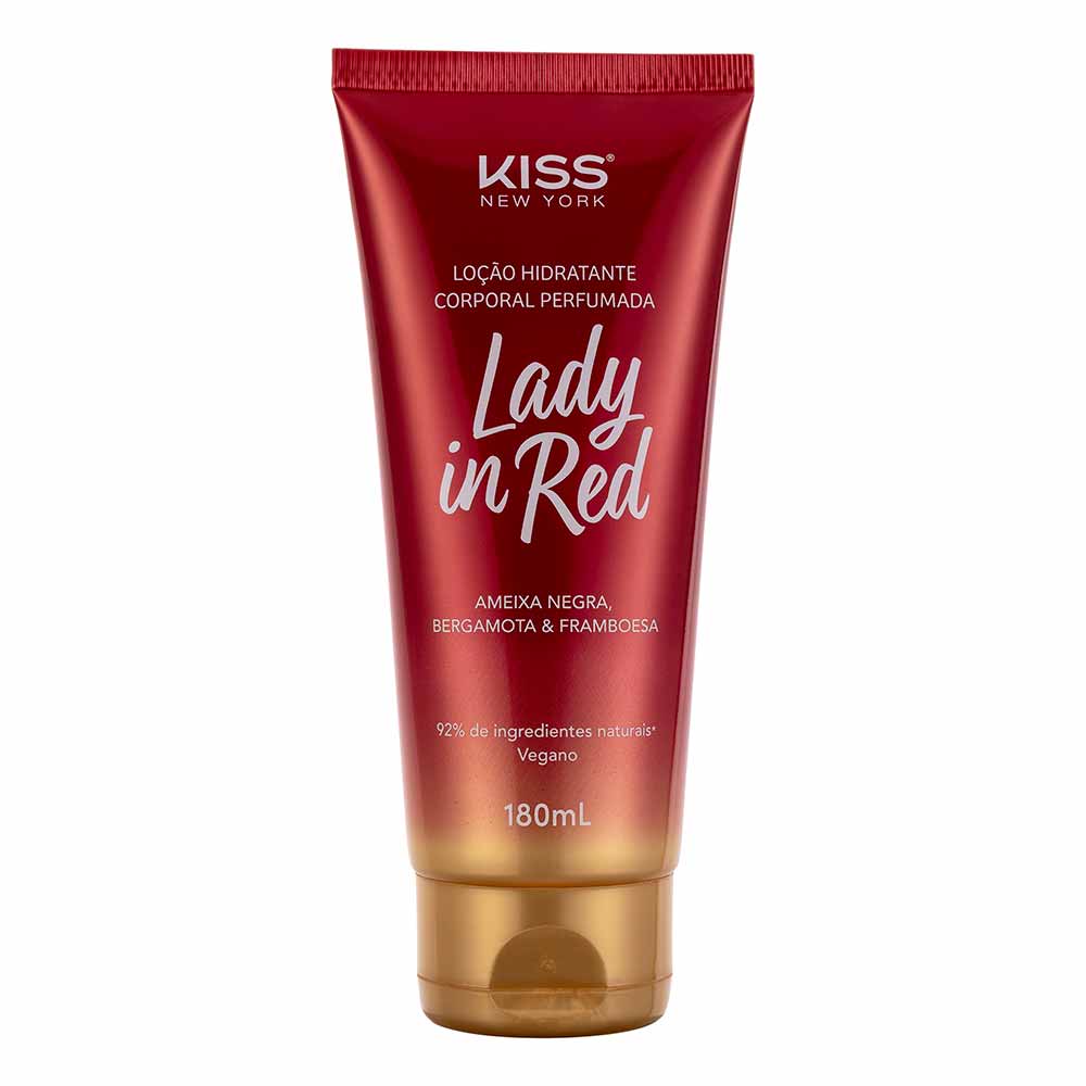 Loção Corporal Lady In Red Kiss New York