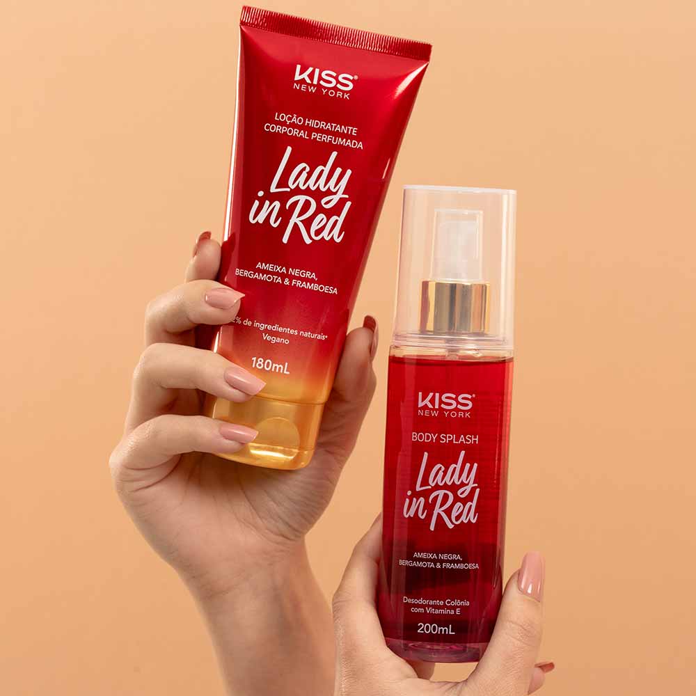 Loção Corporal Lady In Red Kiss New York