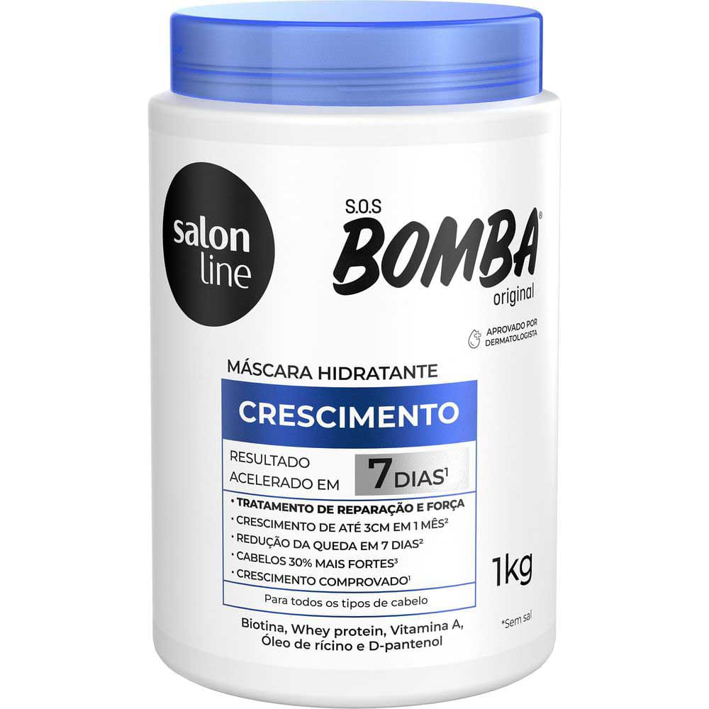 Salon Line Bomba Original Crescimento Máscara 1Kg