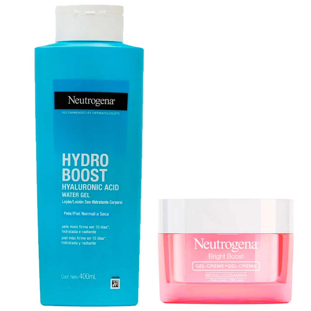 Neutrogena Kit Hidratante Corporal Hydro Boost + Bright Boost Gel Creme Kit