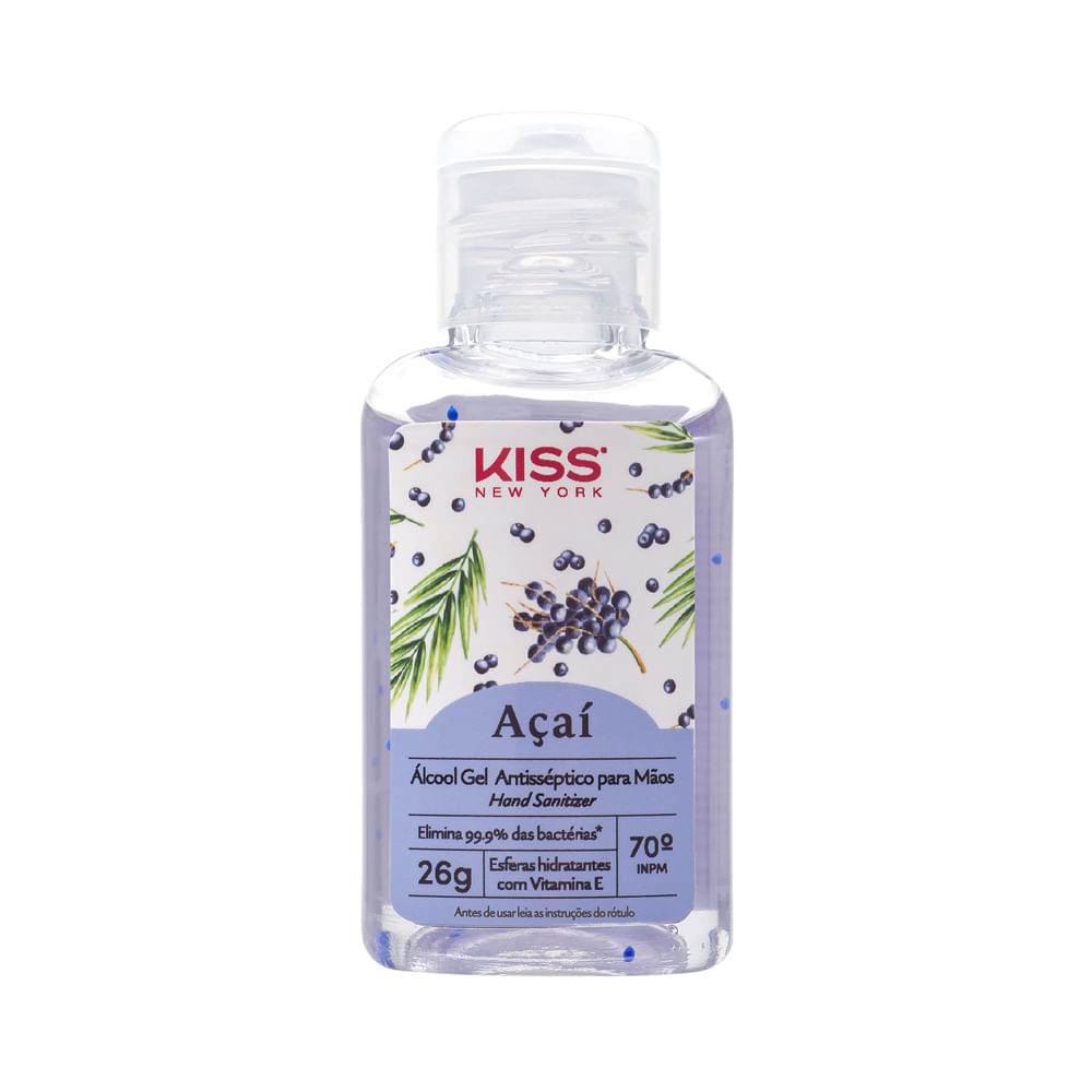 Álcool em Gel Açaí Kiss New York 26g