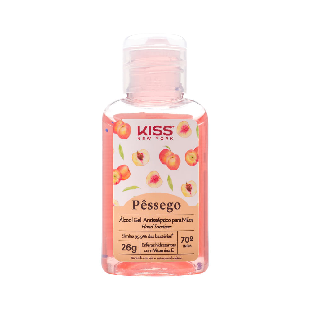 Álcool Em Gel Pêssego Kiss New York 26g