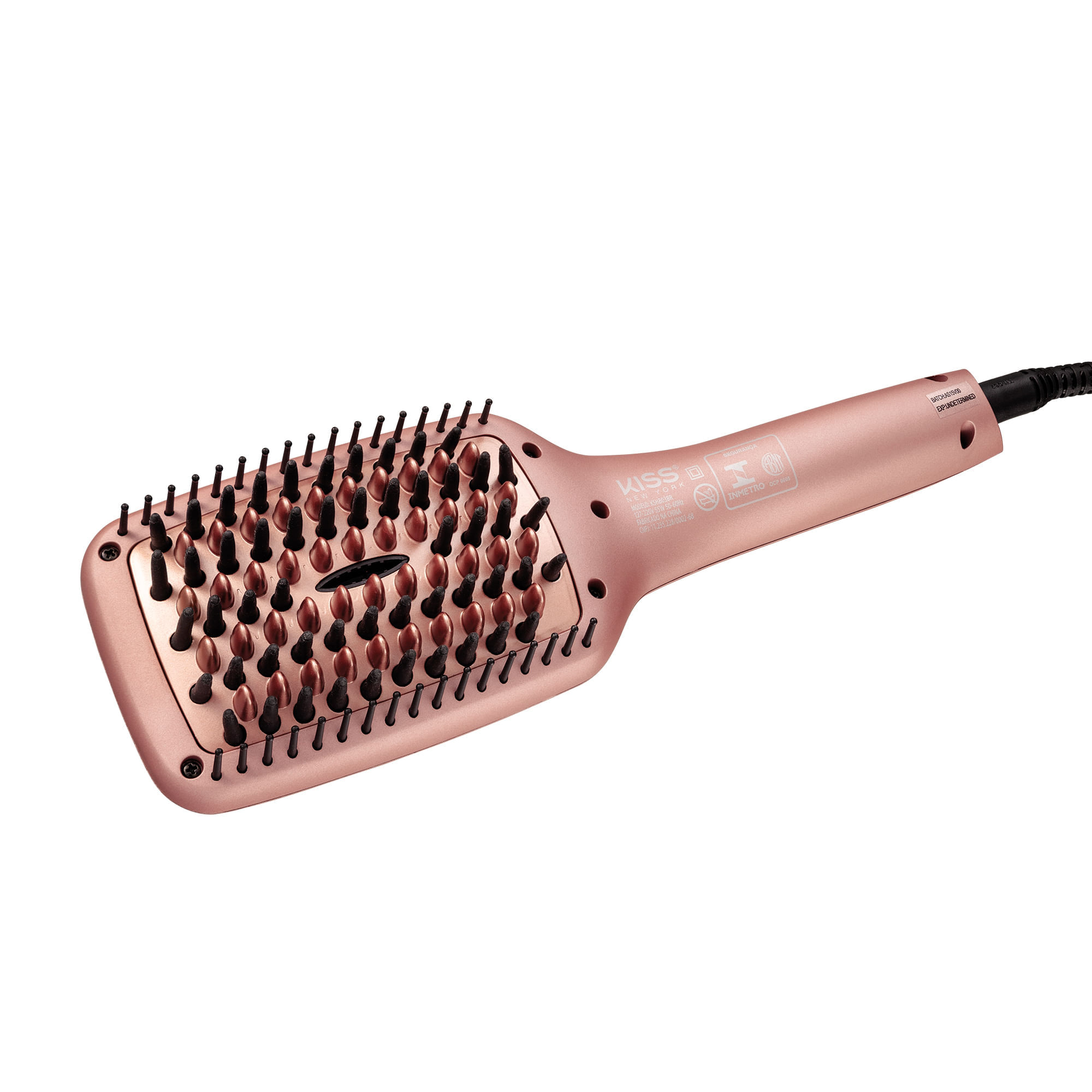 Escova Alisadora Linha Gold Edition Bivolt Kiss New York