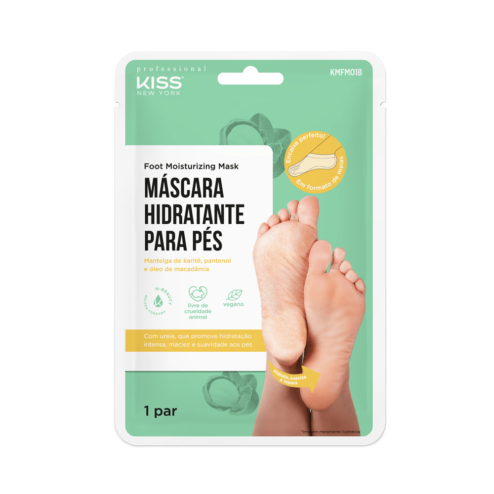 Máscara Hidratante Para Pés Kiss New York