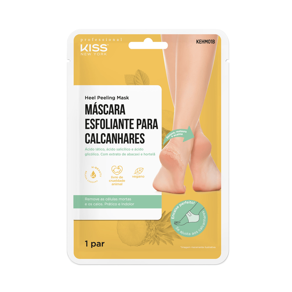 Máscara Esfoliante Para Calcanhares Kiss New York