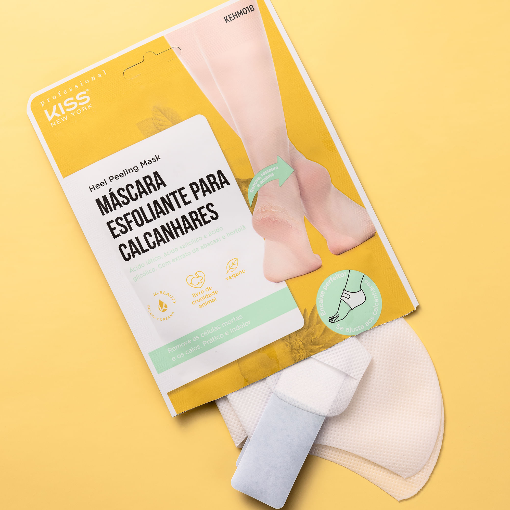 Máscara Esfoliante para Calcanhares Kiss New York