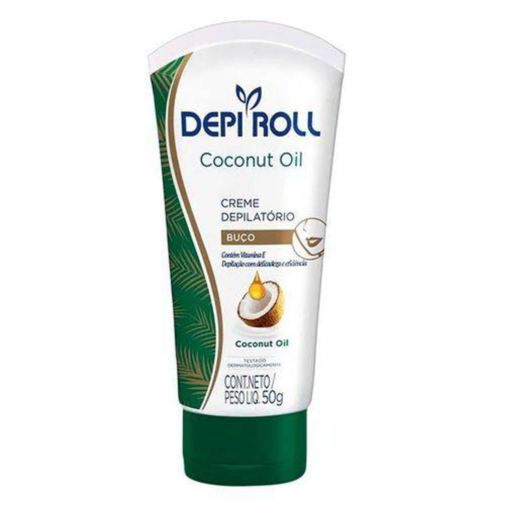 Creme Depilatório DepiRoll Óleo De Coco Para Buço 50g