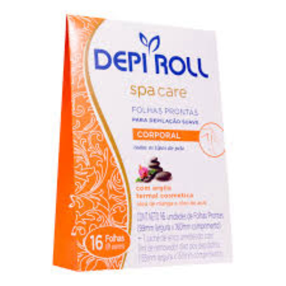 Depiroll Folhas Prontas Corporal Spa Care 8 Pares