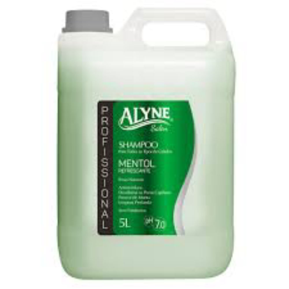 Shampoo Alyne Mentol Refrescante 5L