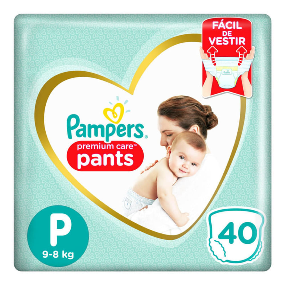 Fralda Pampers Pants P.Care Mega P 40Und