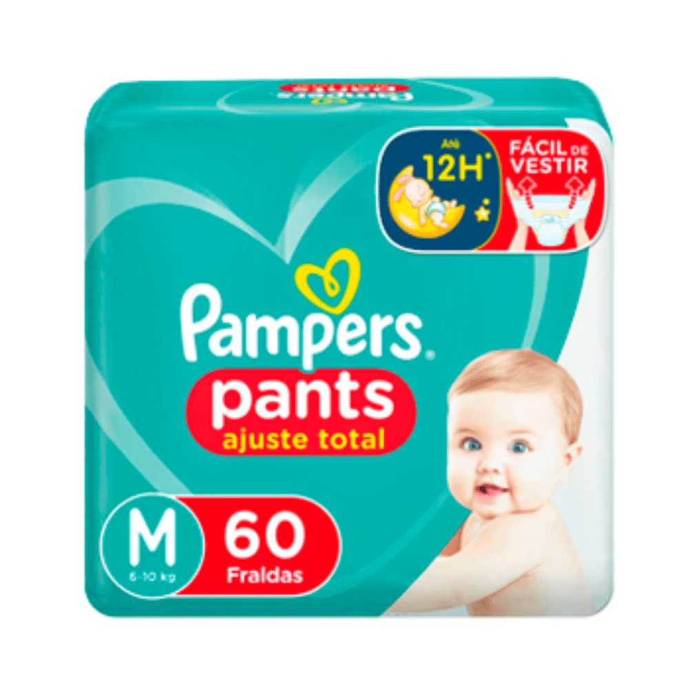 Fraldas Pampers Cs M C 60un