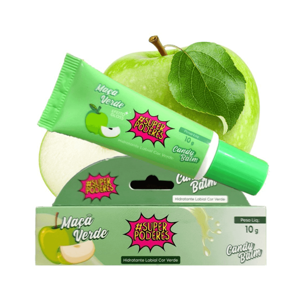 Gloss Super Poderes Maçã Verde 10g